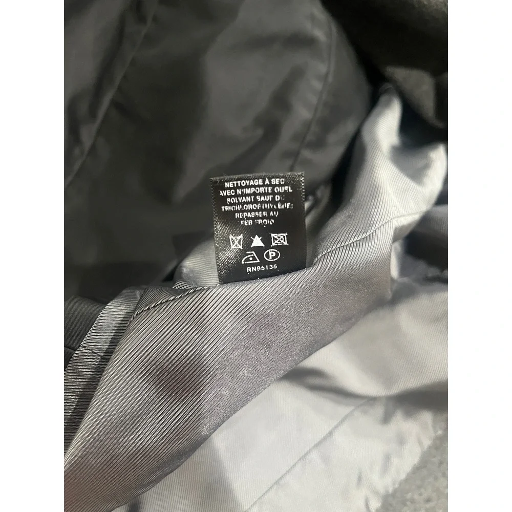 Lafayette 148 New York Convertible Wool Blend Blazer Vest Grey Black Size 14